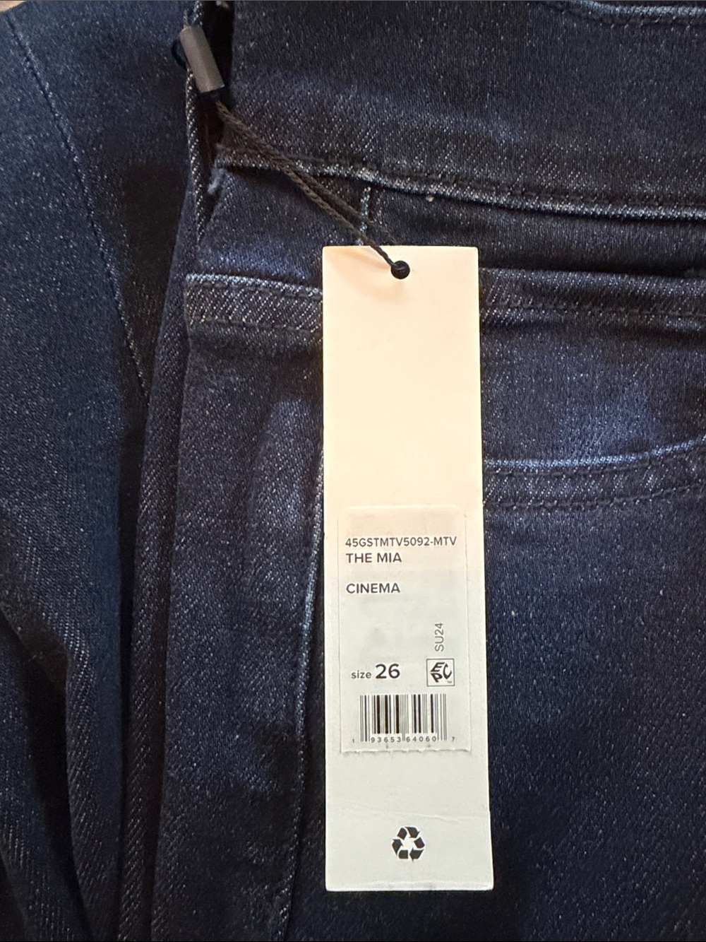 Wide Leg Women's Jeans - Dark Blue - Picture 5 of 5